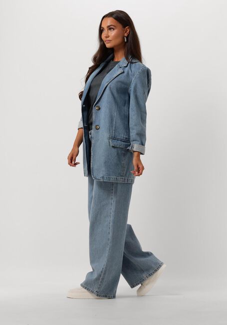 Blauwe MY ESSENTIAL WARDROBE Wijde broek JAYDAMW 165 HIGH WIDE - large