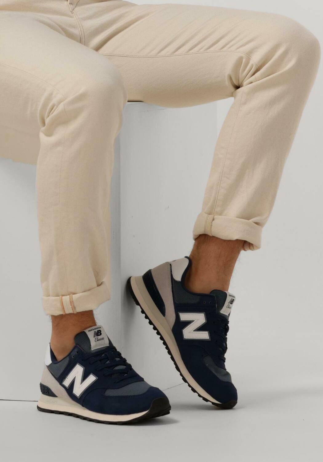 New balance heren blauw online