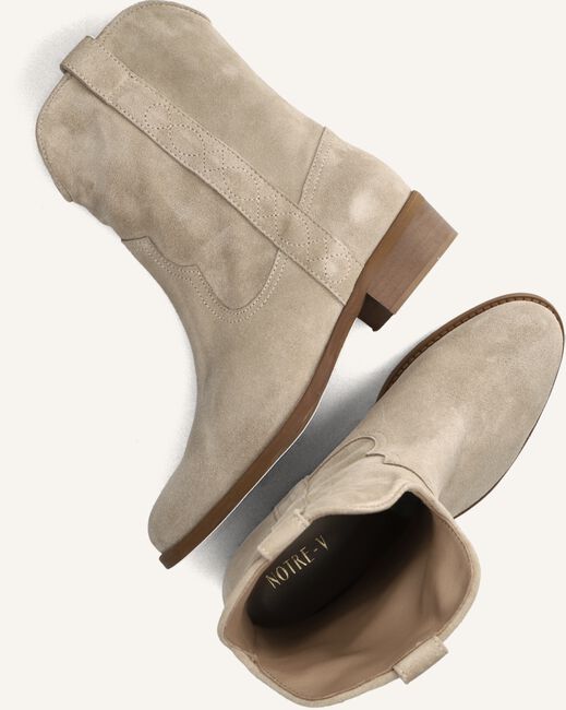 Beige NOTRE-V Enkellaarsjes 08-463 Beige NOTRE-V Enkellaarsjes 08-463 - large