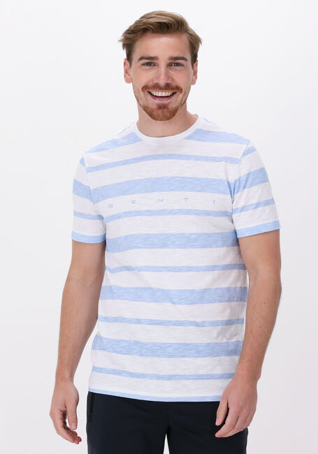 Blauw/wit gestreepte T-shirt J5029-1222 Omoda