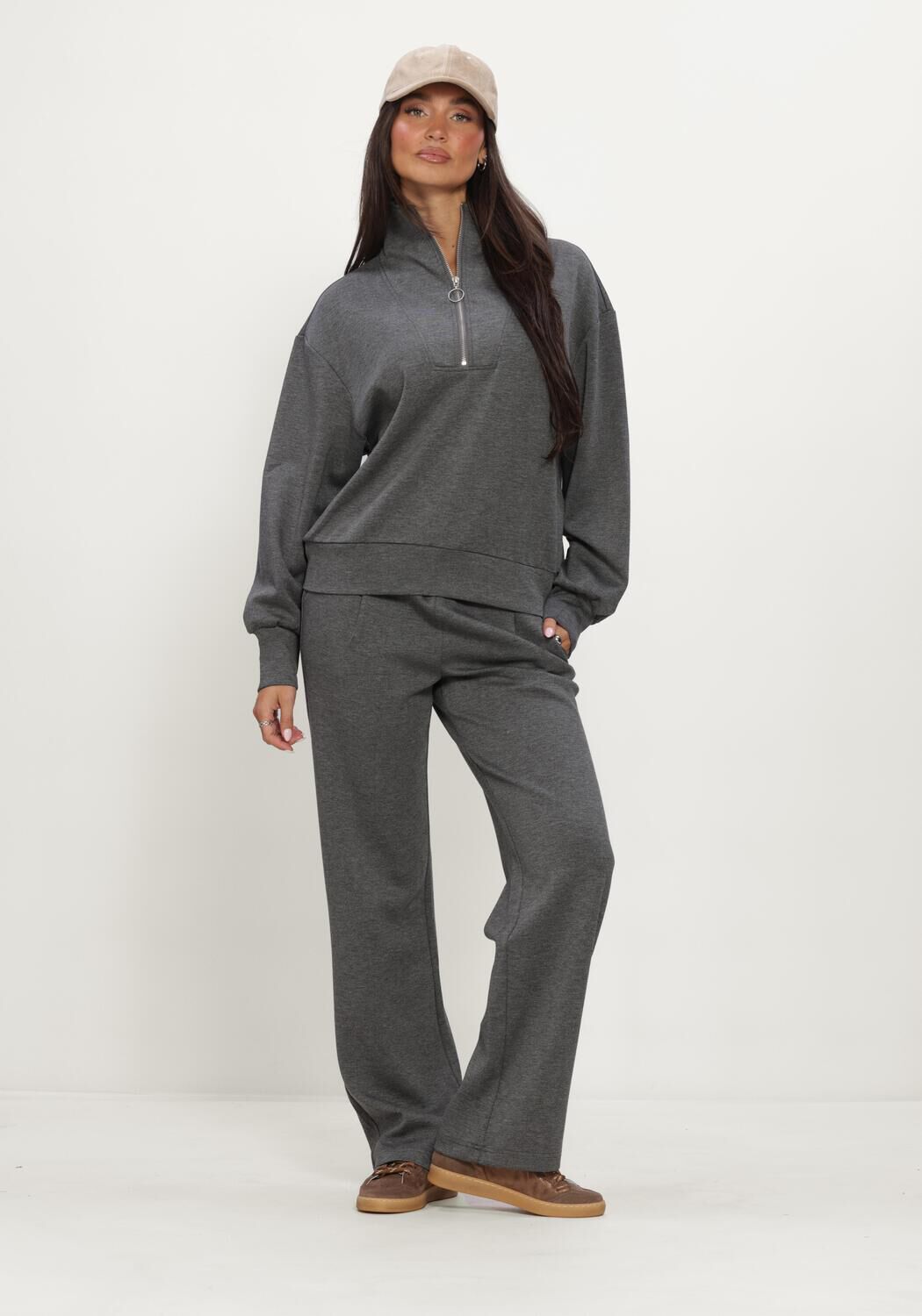 SIMPLE Dames Broeken Jer-pl-mod-ea-26-3 Grijs