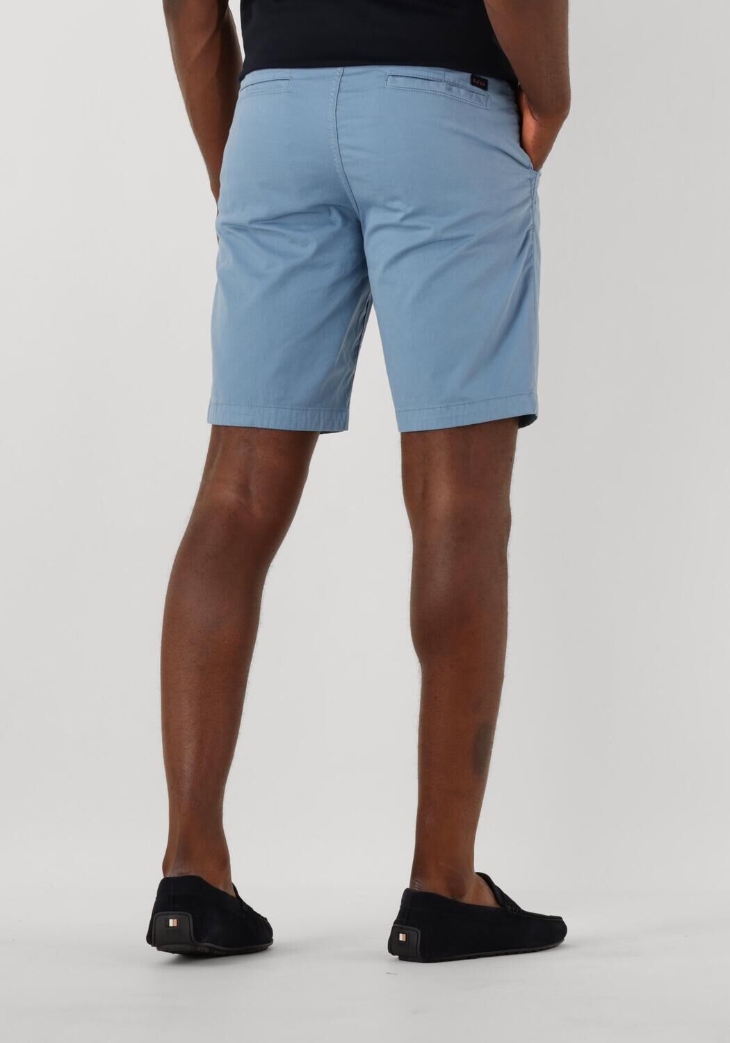 BOSS ORANGE Heren Broeken Chino-slim-short Lichtblauw