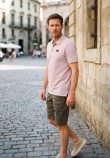 Khaki PME LEGEND Korte broek NORDROP CARGO SHORTS STRETCH TWILL - large