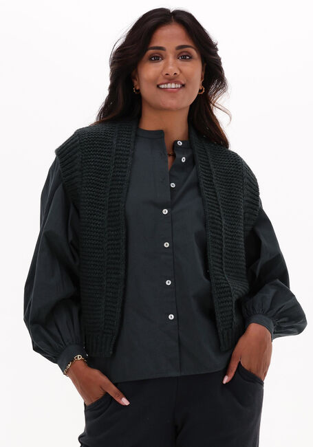 Donkergroene BY-BAR Gilet OLE GILET - large