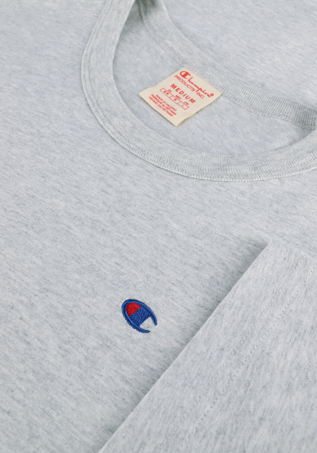 Grijze CHAMPION T-shirt CREWNECK T-SHIRT 216545 - large