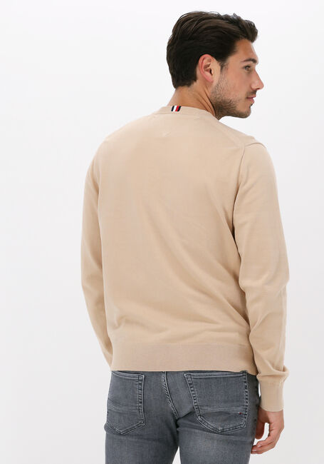 Beige TOMMY HILFIGER Trui 1985 CREW NECK SWEATER - large