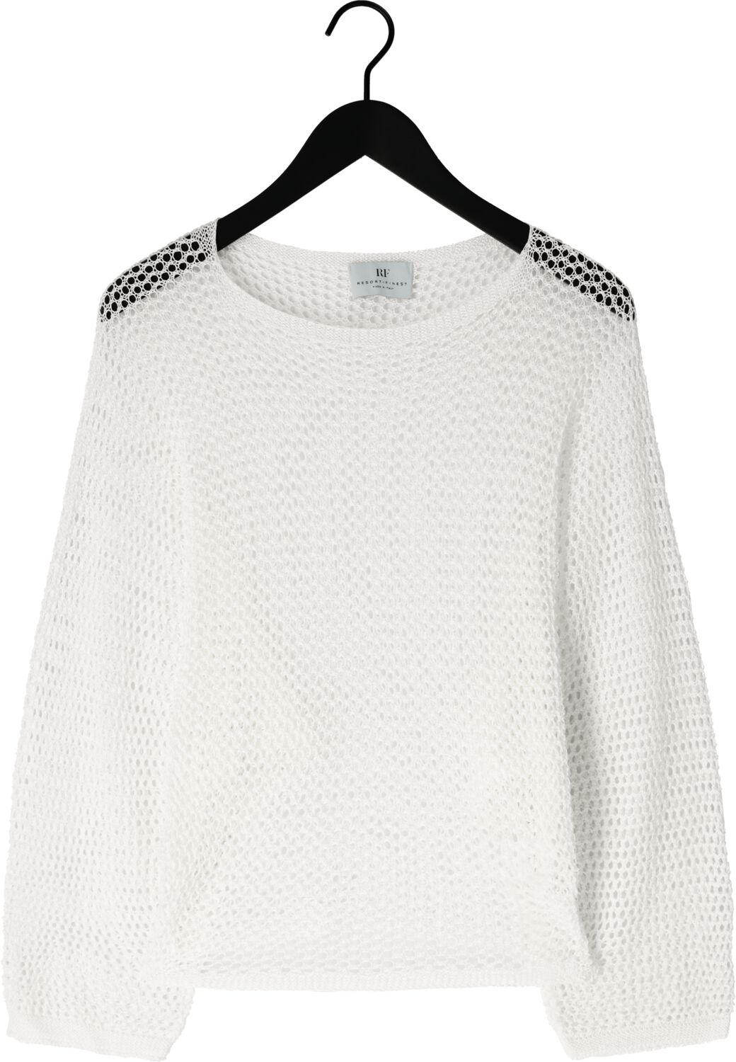RESORT FINEST Dames Truien & Vesten Crochet Sweater Wit