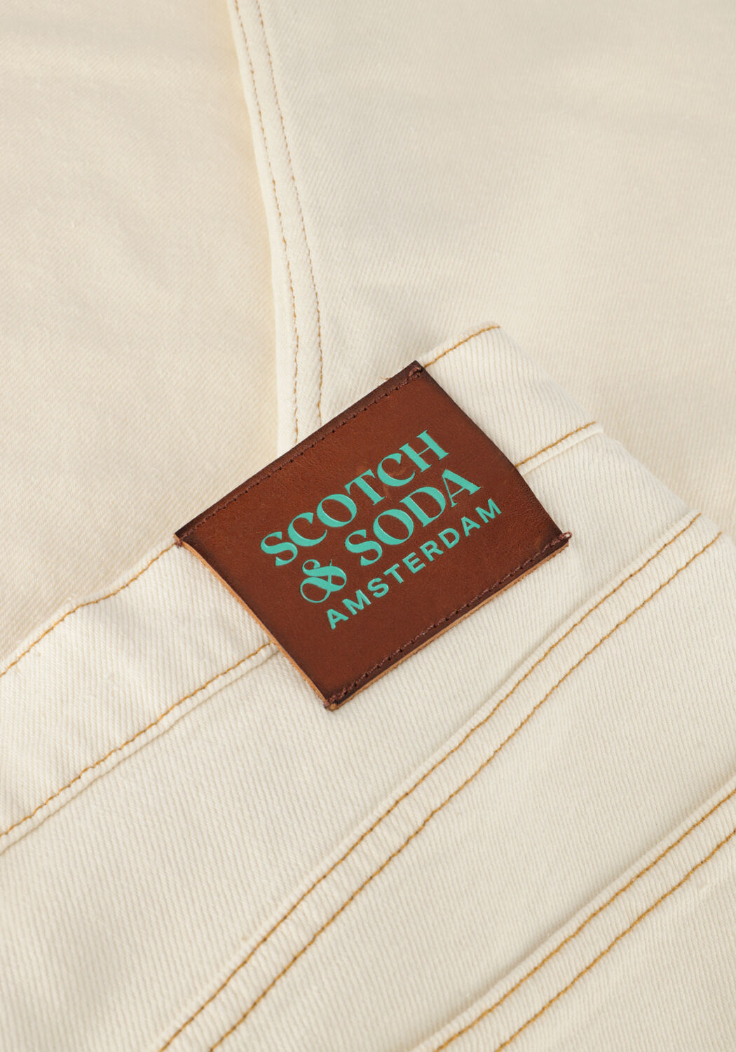 Witte SCOTCH & SODA Straight leg jeans THE DROP REGULAR TAPER JEANS - large