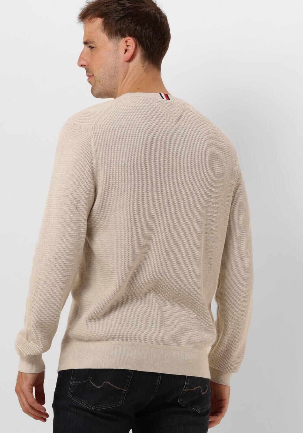 TOMMY HILFIGER Heren Truien & Vesten Refined Structure Cr Beige