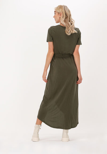 Donkergroene OBJECT Midi jurk OBJANNIE NADIA S/S DRESS NOOS - large