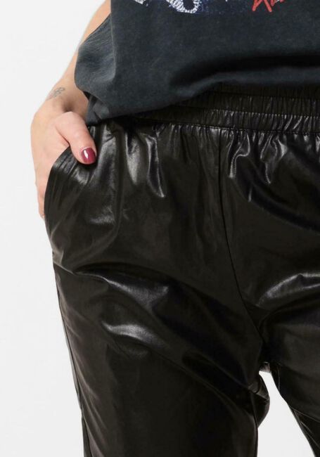 Zwarte ALIX THE LABEL Pantalon LADIES WOVEN SHINY TRAINING PANTS - large