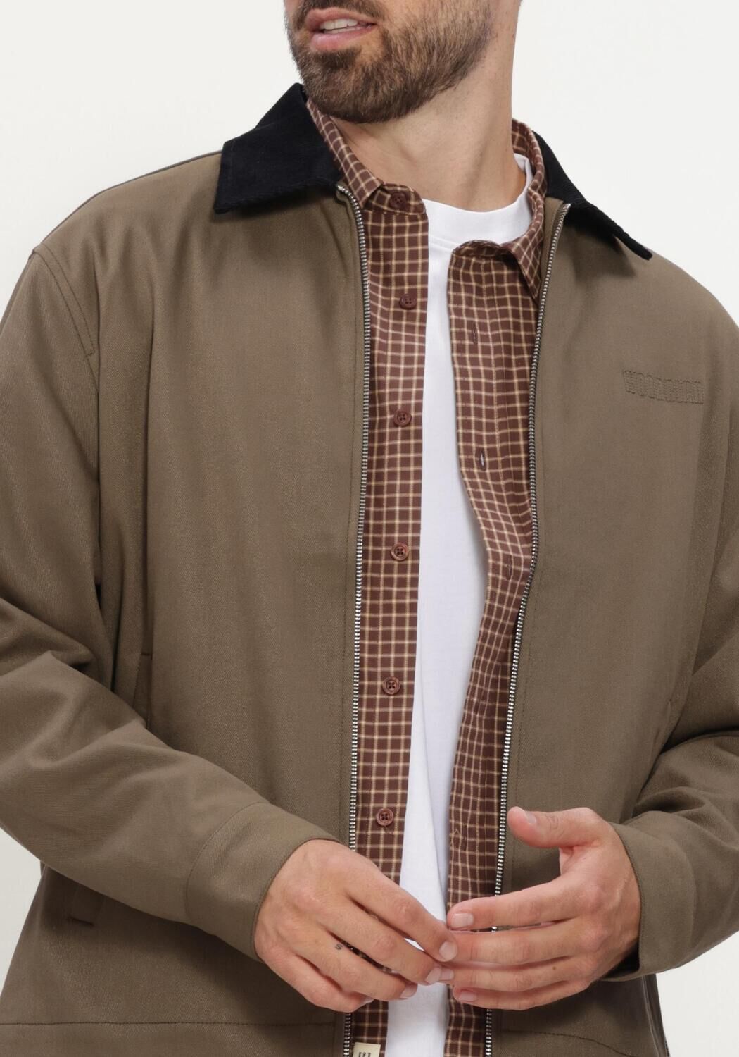 WOODBIRD Heren Jassen Wbpon Nickle Work Jacket Khaki