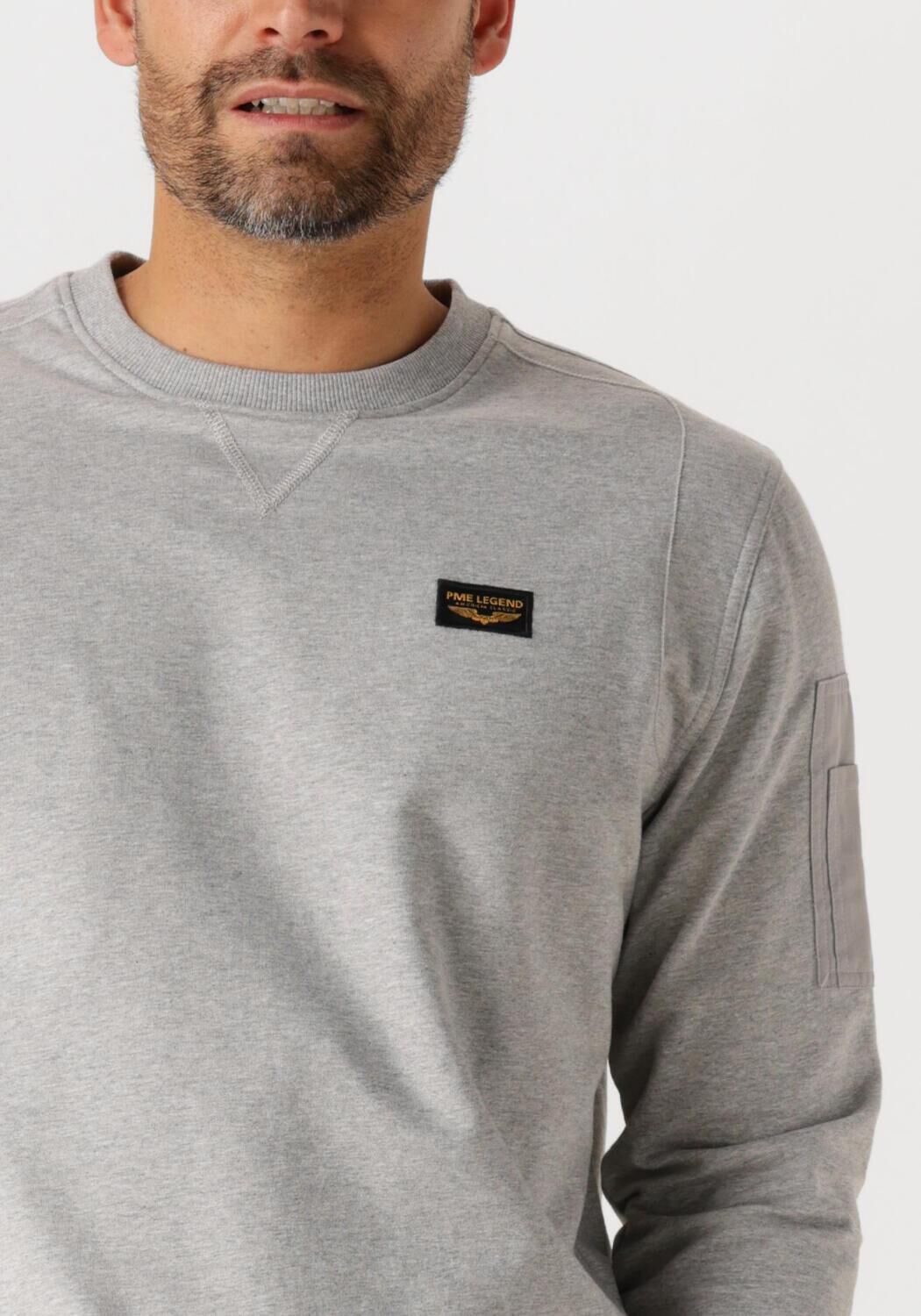 PME LEGEND Heren Truien & Vesten Crewneck Airstrip Sweat Grijs