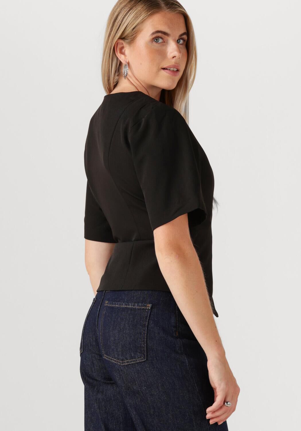 NEO NOIR Dames Blazers Simmo Eyelet Blouse Zwart
