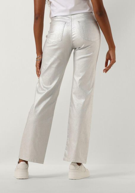 Zilveren OBJECT Wijde broek OBJSUNNY MW PANT E DIV - large
