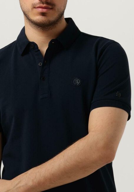 Donkerblauwe CAST IRON Polo SHORT SLEEVE POLO ORGANIC COTTON PIQUE ESSENTIAL - large