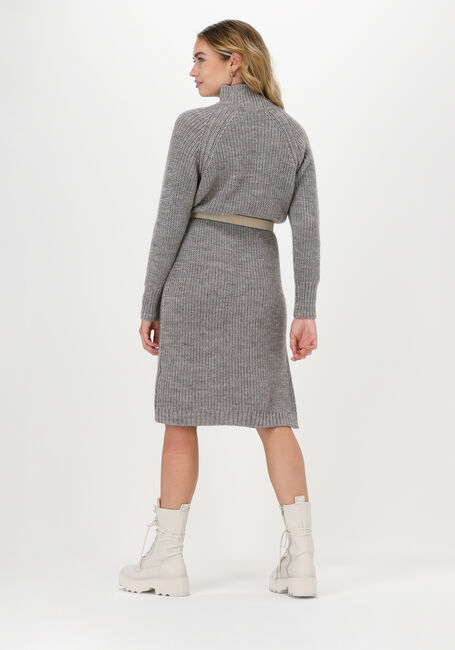 Grijze LEVETE ROOM Midi jurk GYMLA 7 - large
