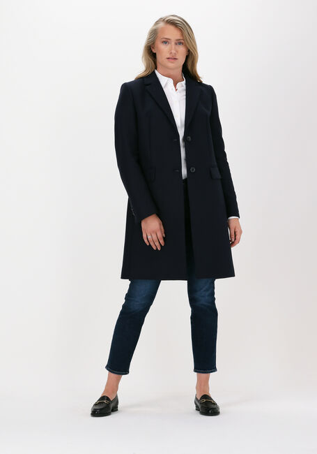 Donkerblauwe TOMMY HILFIGER Mantel TH ESS WOOL BLEND CLASSIC COAT - large