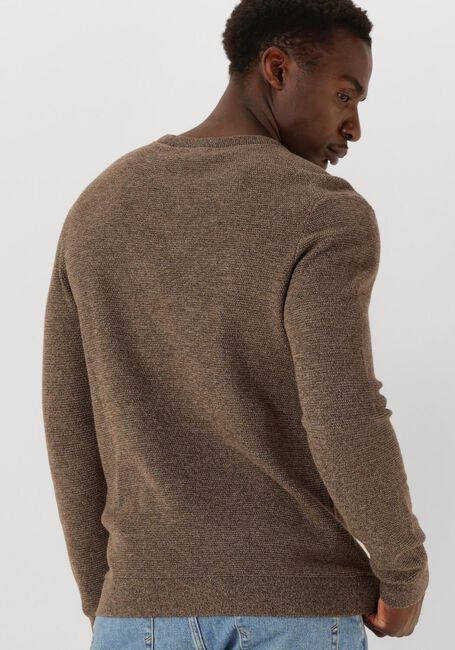 Bruine SELECTED HOMME Trui SLHROSS LS KNIT STRUCTURE CREW NECK NOOS - large