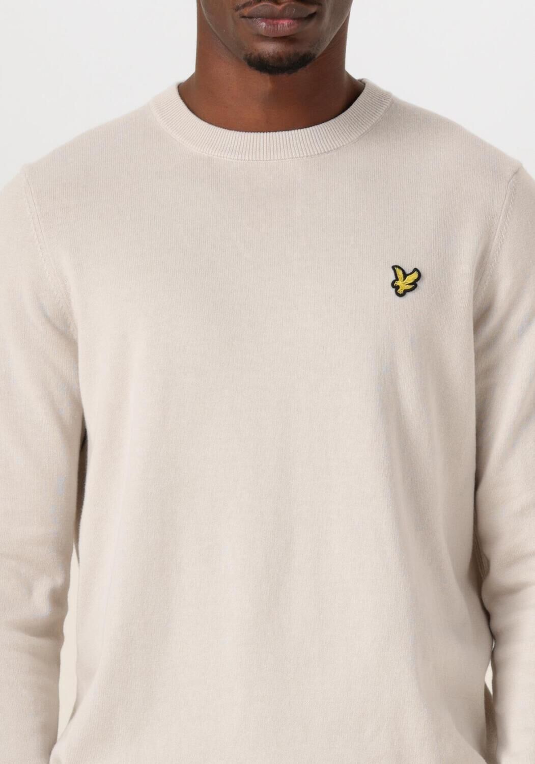 LYLE & SCOTT Heren Truien & Vesten Cotton Crew Neck Jumper Beige