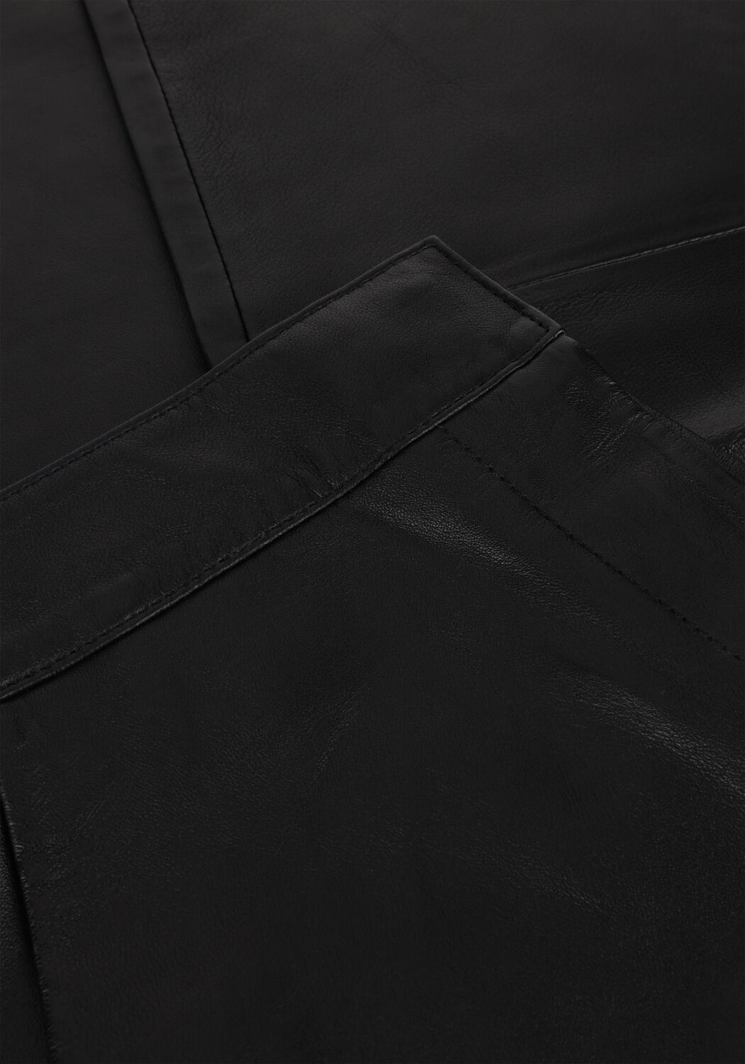 Zwarte Y.A.S. Pantalon YASLINE HMW LEATHER PANT - large