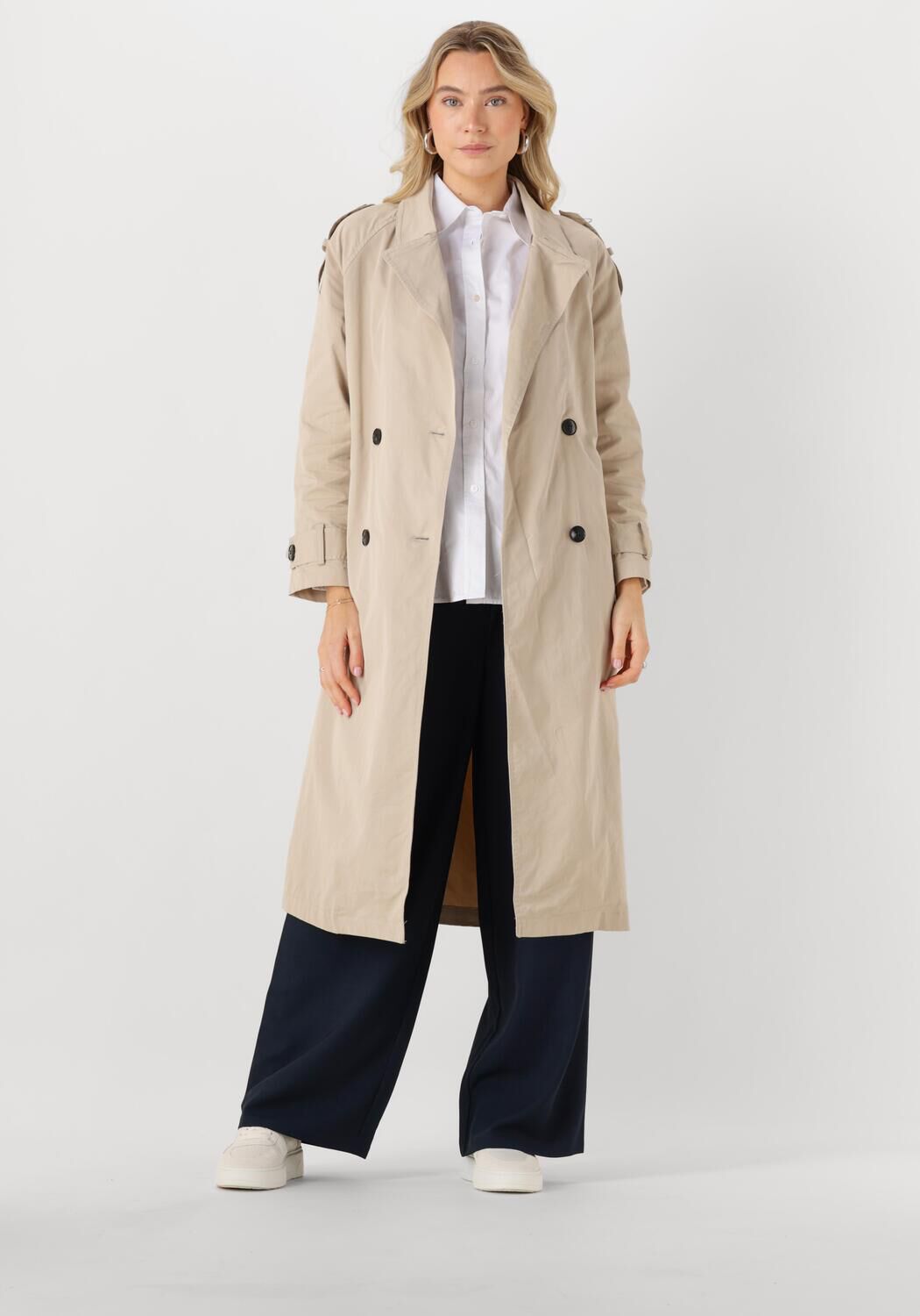 WITHBLACK Dames Jassen Wbltheresa Trenchcoat Zand