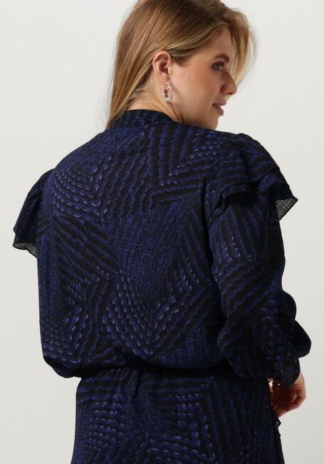 Donkerblauwe ALIX THE LABEL Blouses GRAPHIC RAFFLE BLOUSE - large