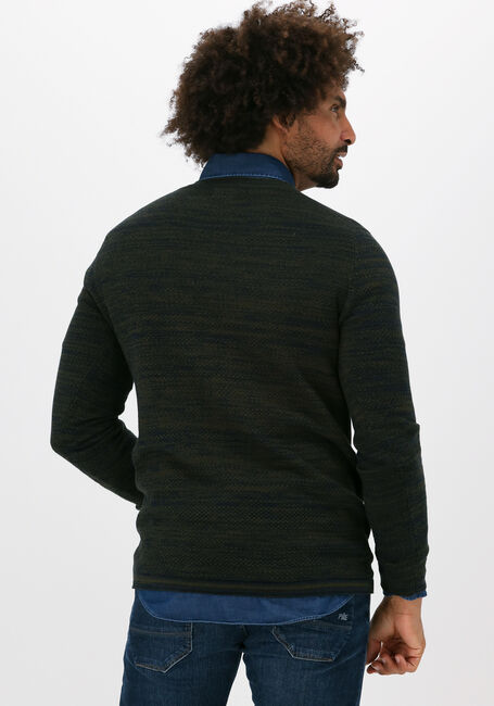 Donkergroene DSTREZZED Trui CREW POPCORN MELANGE - large