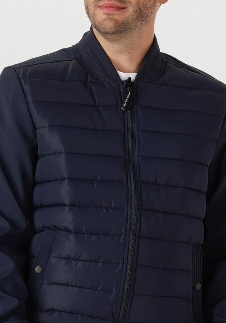 Donkerblauwe PURE PATH Gewatteerde jas REGULAR FIT PADDED JACKETS - large