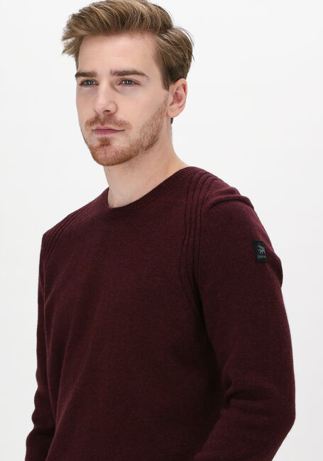 Bordeaux VANGUARD Trui R-NECK WOOL POLYAMIDE - large