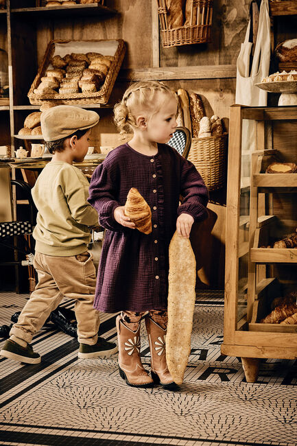 Paarse Z8 Mini jurk LONNE - large