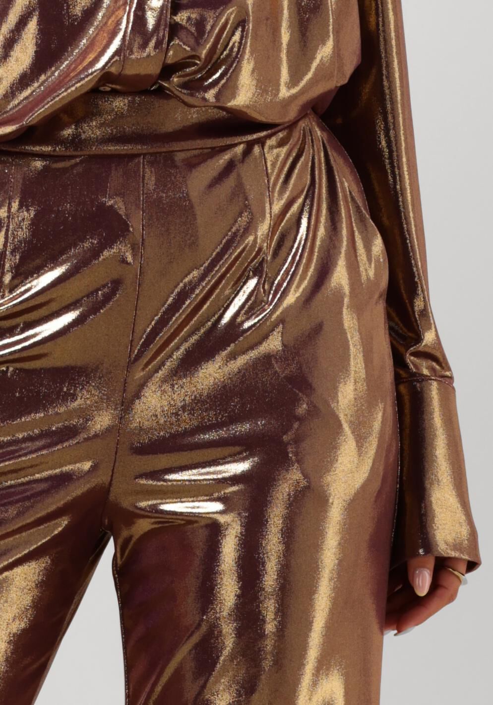 AMAYA AMSTERDAM Dames Broeken Ida Pants Goud