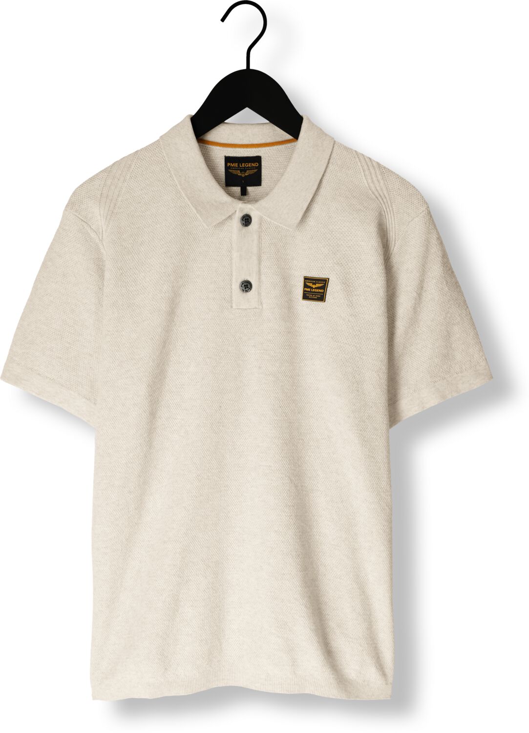 PME LEGEND Heren Polo's & T-shirts Short Sleeve Polo Knitted Beige