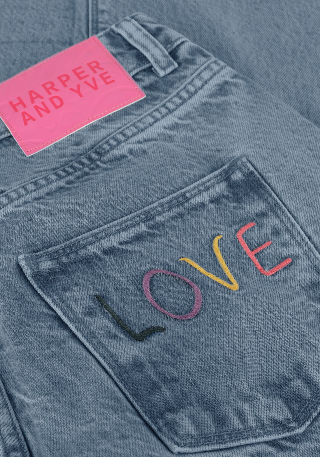 Blauwe HARPER & YVE Wide jeans YVE-PA - large
