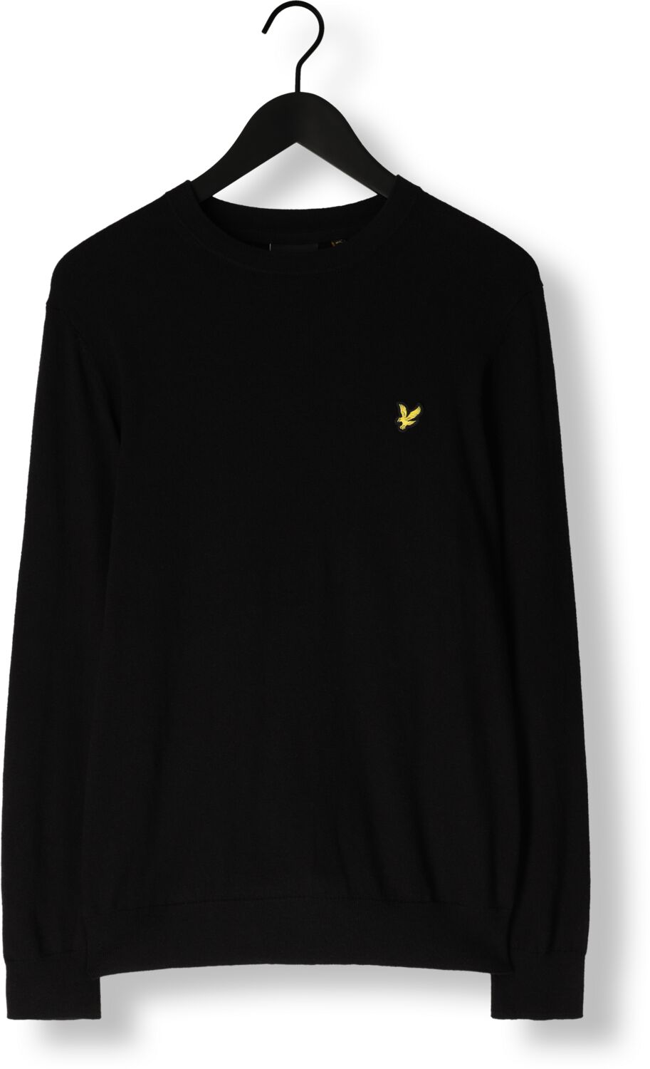 LYLE & SCOTT Heren Truien & Vesten Cotton Merino Crew Neck Jumper Zwart