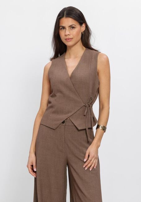 Bruine MSCH COPENHAGEN Top MSCHDARINA WAISTCOAT - large
