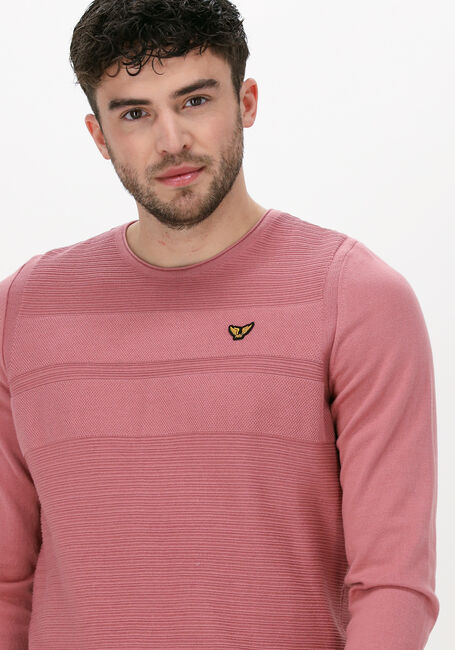 het is mooi visie Rubber Roze PME LEGEND Trui R-NECK COTTON KNIT | Omoda