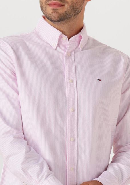 Roze TOMMY HILFIGER Casual overhemd HERITAGE OXFORD STRIPE RF SHIRT - large