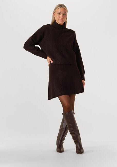 Bruine NEO NOIR Minirok GISA KNIT SKIRT - large