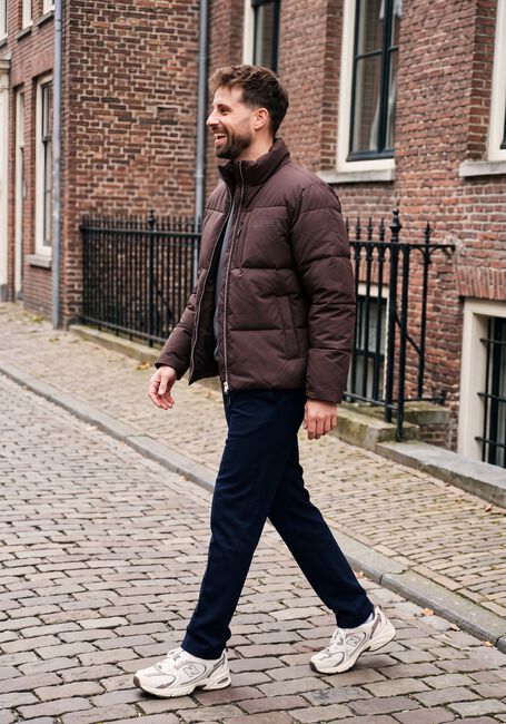 Bruine WOODBIRD Gewatteerde jas WBDAPPER PUFF JACKET - large