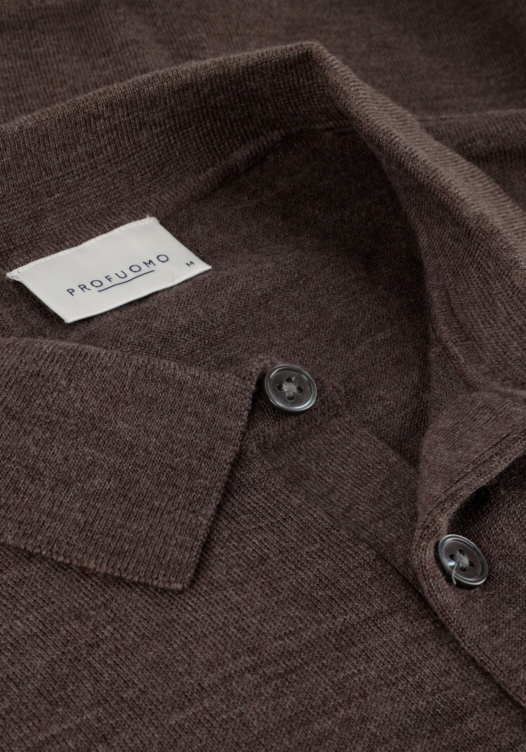 Taupe PROFUOMO Polo POLO LONGSLEEVE - large