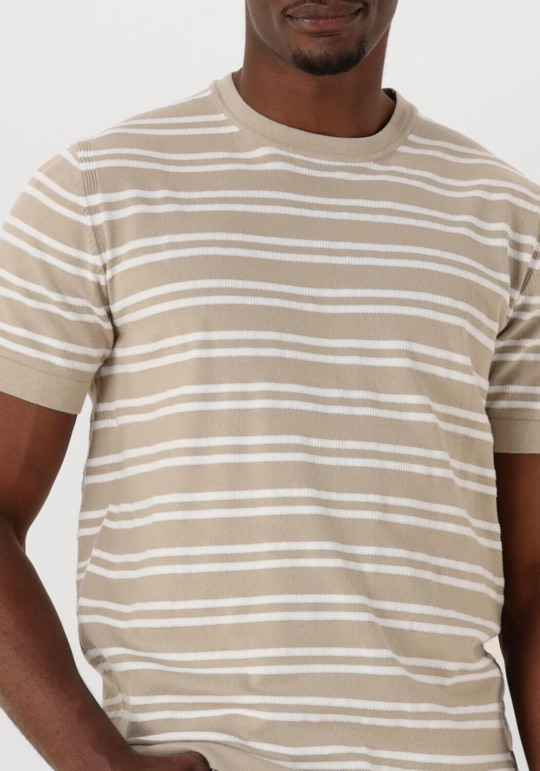 DSTREZZED Heren Polo's & T-shirts Nereo Tee Beige