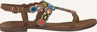 Bruine LAZAMANI Platte sandalen 75.587 - medium