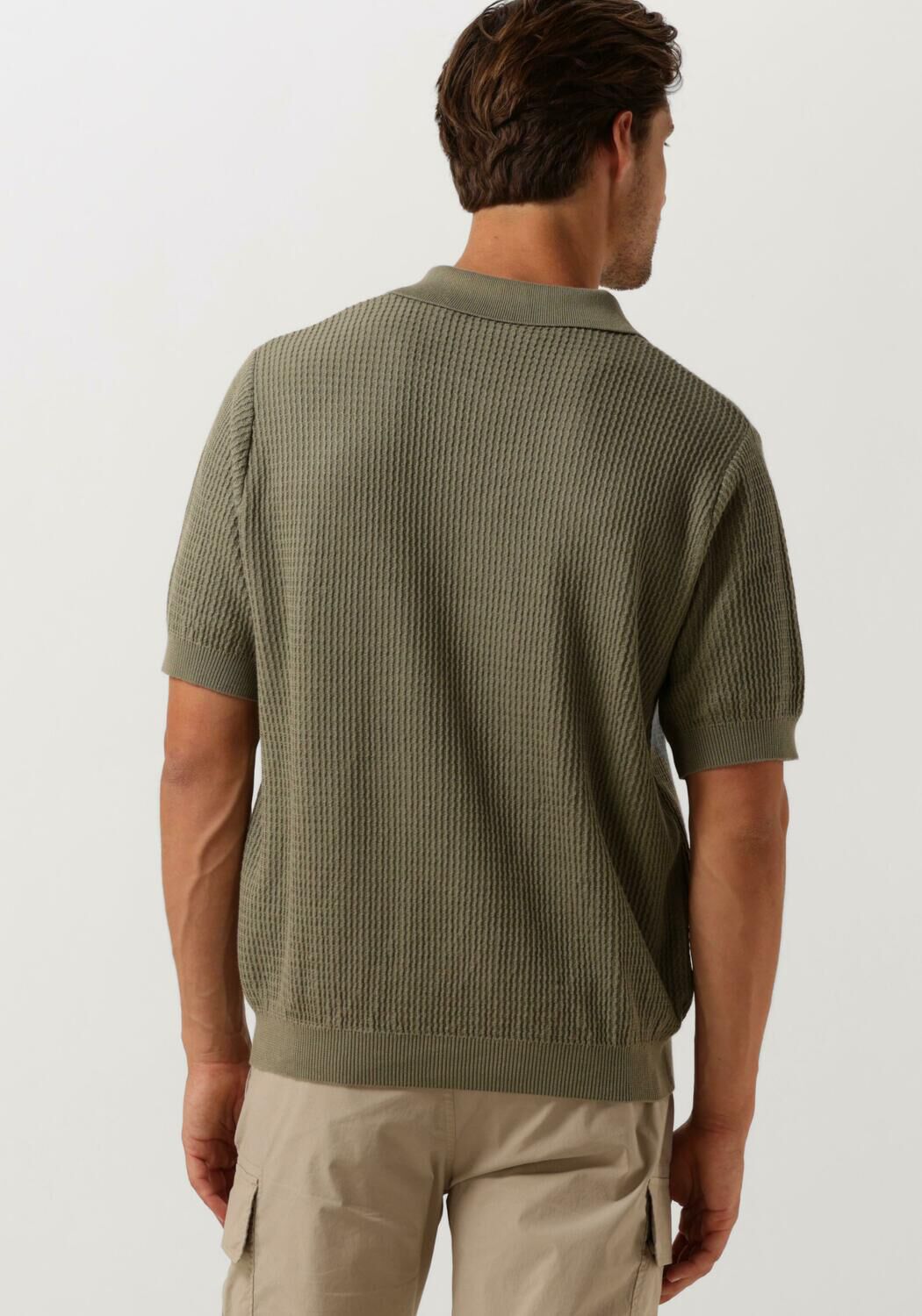 FORÉT Forét Heren Polo's & T-shirts Moment Half Zip Knit Groen