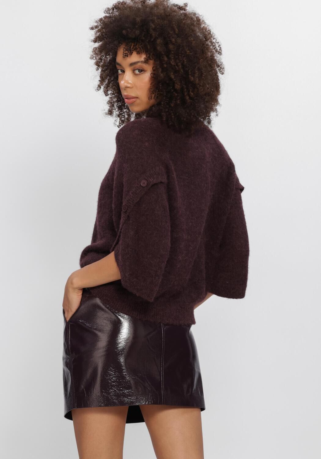 Bordeaux DANTE6 Trui MAHANI CAPE SWEATER - large