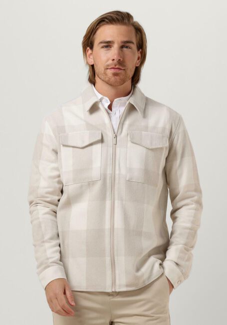 Zand PUREWHITE Overshirt CHECK SHIRT WITH ZIPPER AT FRONT AND POCKETS AT CHEST - large