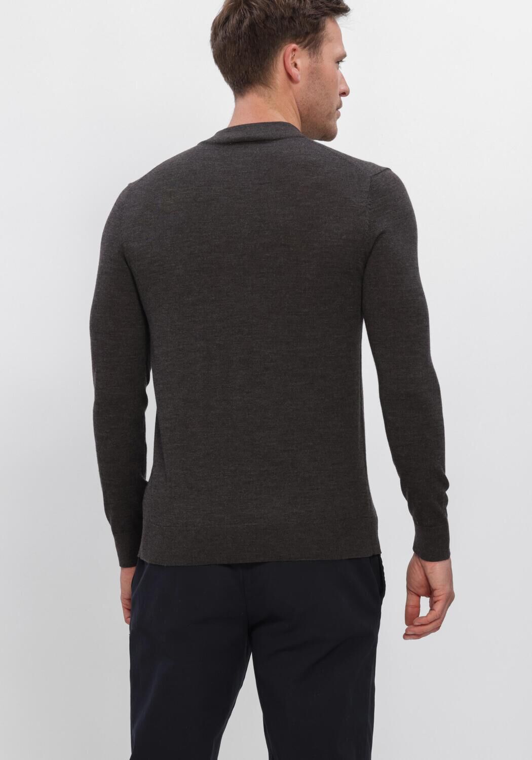 Donkergrijze PROFUOMO Trui PPXJ30028 - large