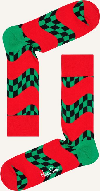 Rode HAPPY SOCKS Sokken RACE SOCK Rode HAPPY SOCKS Sokken RACE SOCK - large
