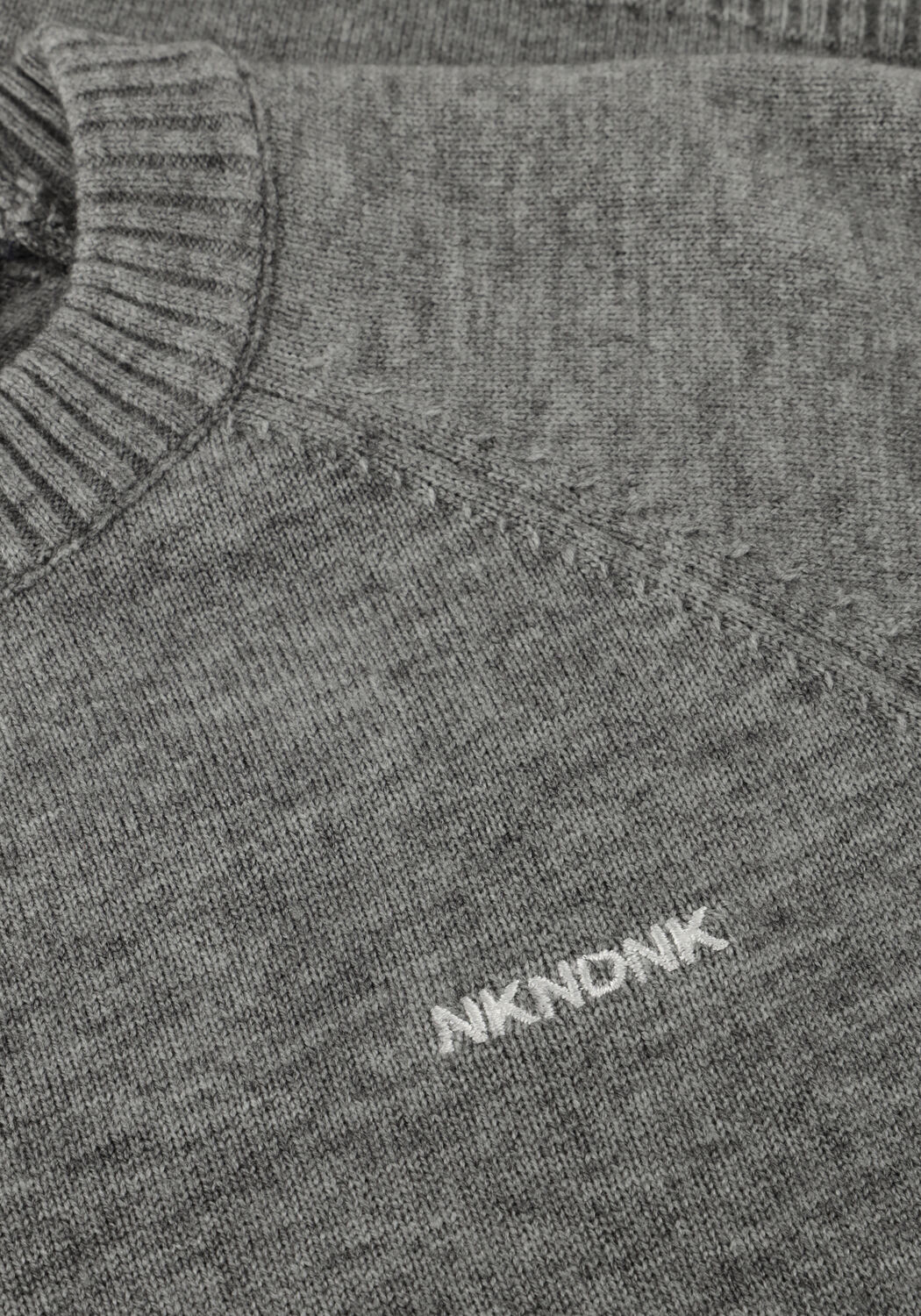 Grijze NIK & NIK Trui FORD OVERSIZED SWEATER - large