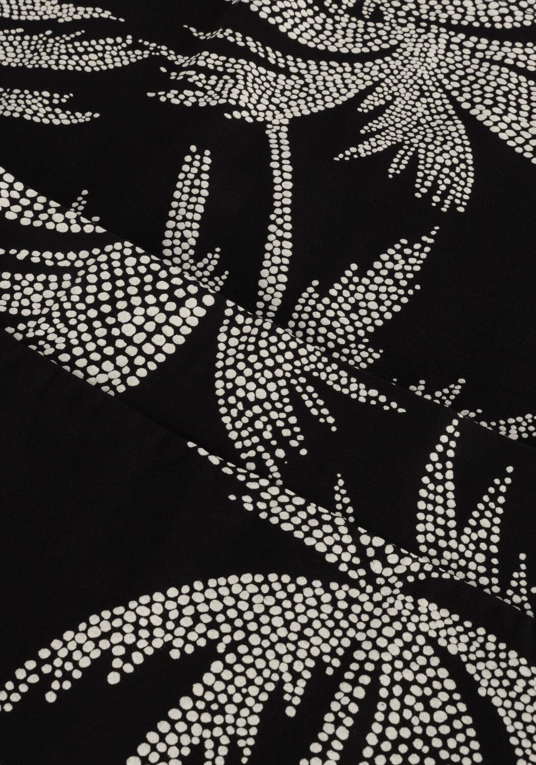 Zwarte JANSEN AMSTERDAM Maxirok VP663 JERSEY PRINTED WRAP SKIRT - large